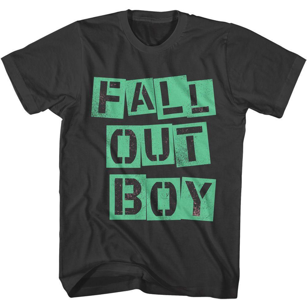Fall Out Boy Fob Cutout Logo Smoke Adult T-Shirt